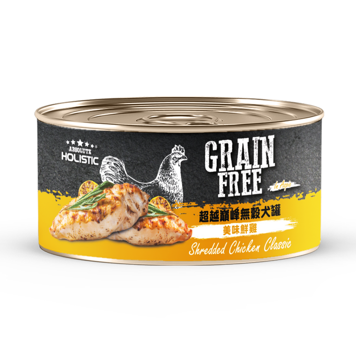 Absolute Holistic超越巔峰 雞肉底系列 無穀犬罐 犬副食罐 80g