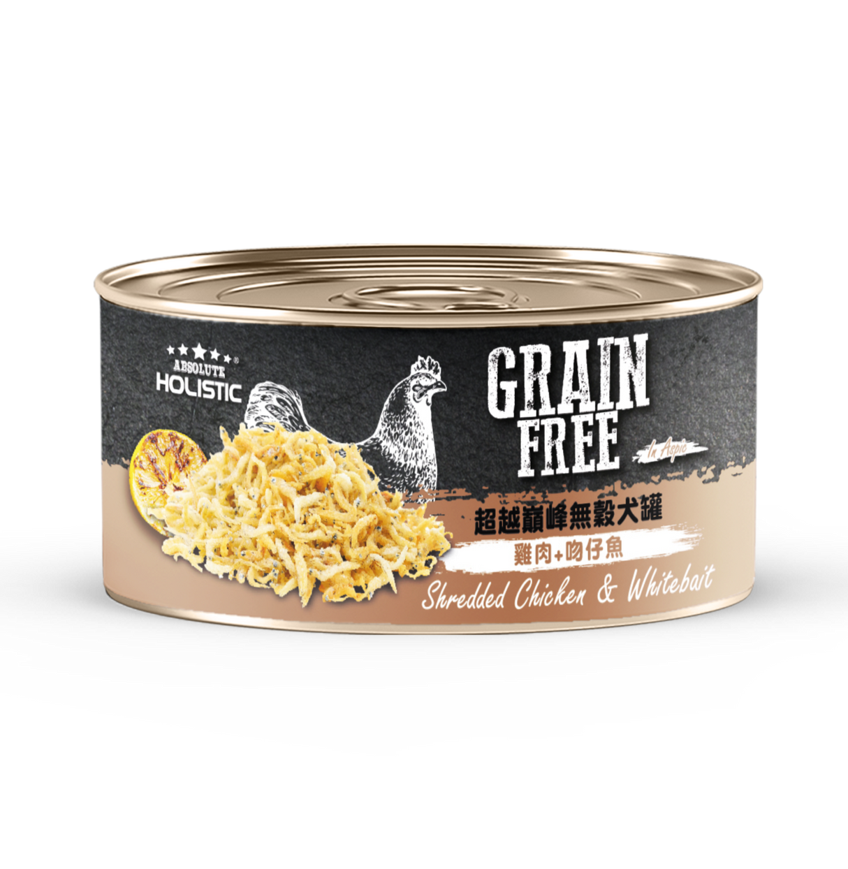 Absolute Holistic超越巔峰 雞肉底系列 無穀犬罐 犬副食罐 80g