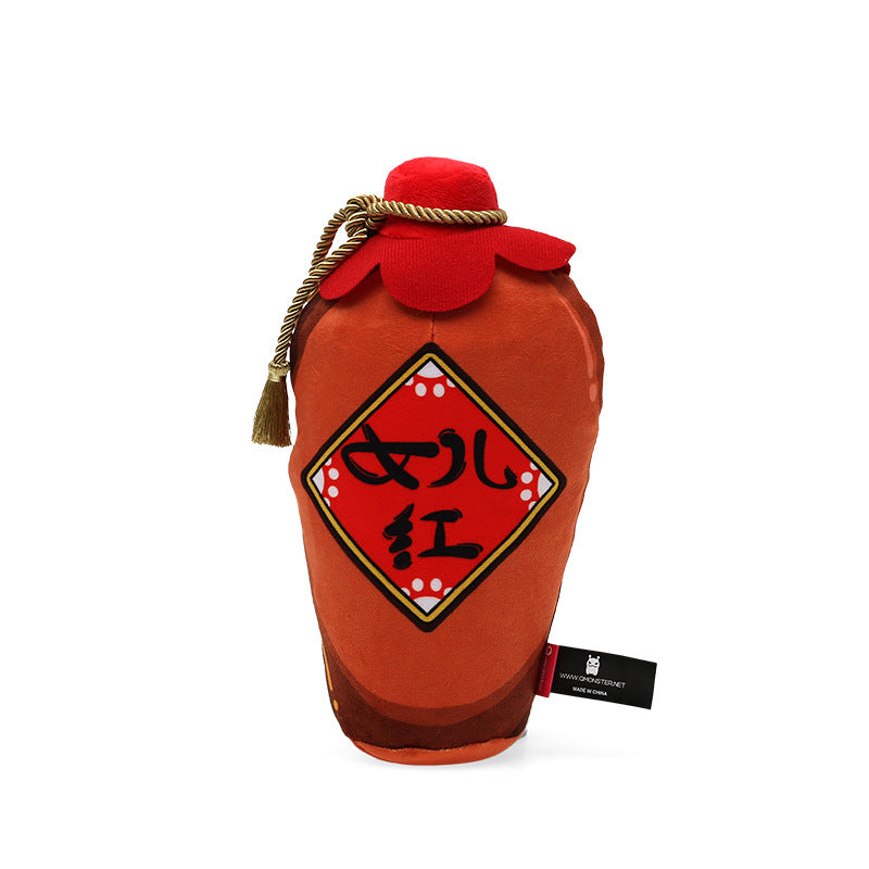 Q-MONSTER 貓酒系列寵物玩具 貓薄荷抱枕 貓抱枕