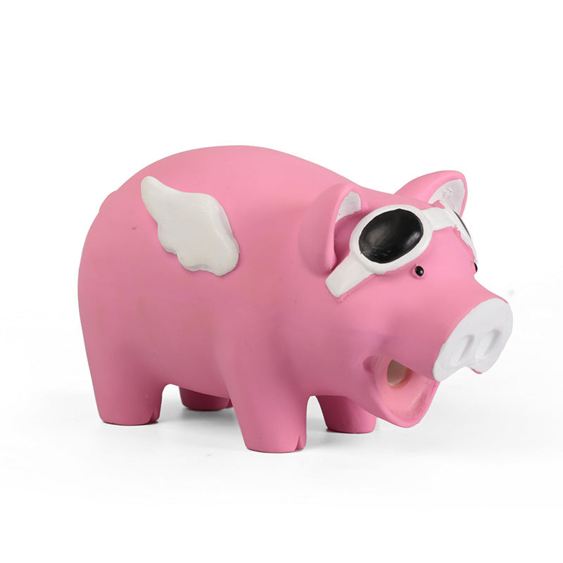 Q-MONSTER 2隻豬 乳膠玩具 狗玩具 寵物發聲玩具