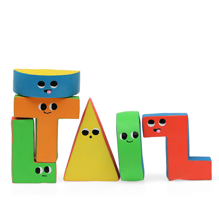 Q-MONSTER 字母家族 乳膠玩具 寵物發聲玩具