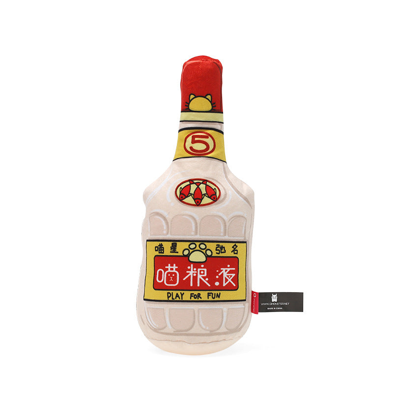 Q-MONSTER 貓酒系列 貓咪玩具 貓薄荷抱枕