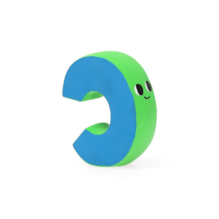 Q-MONSTER 字母家族 乳膠玩具 寵物發聲玩具