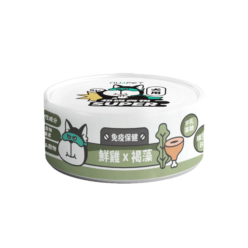 nu4PET陪心寵糧 Super小白主食罐 犬用 全口味 80g