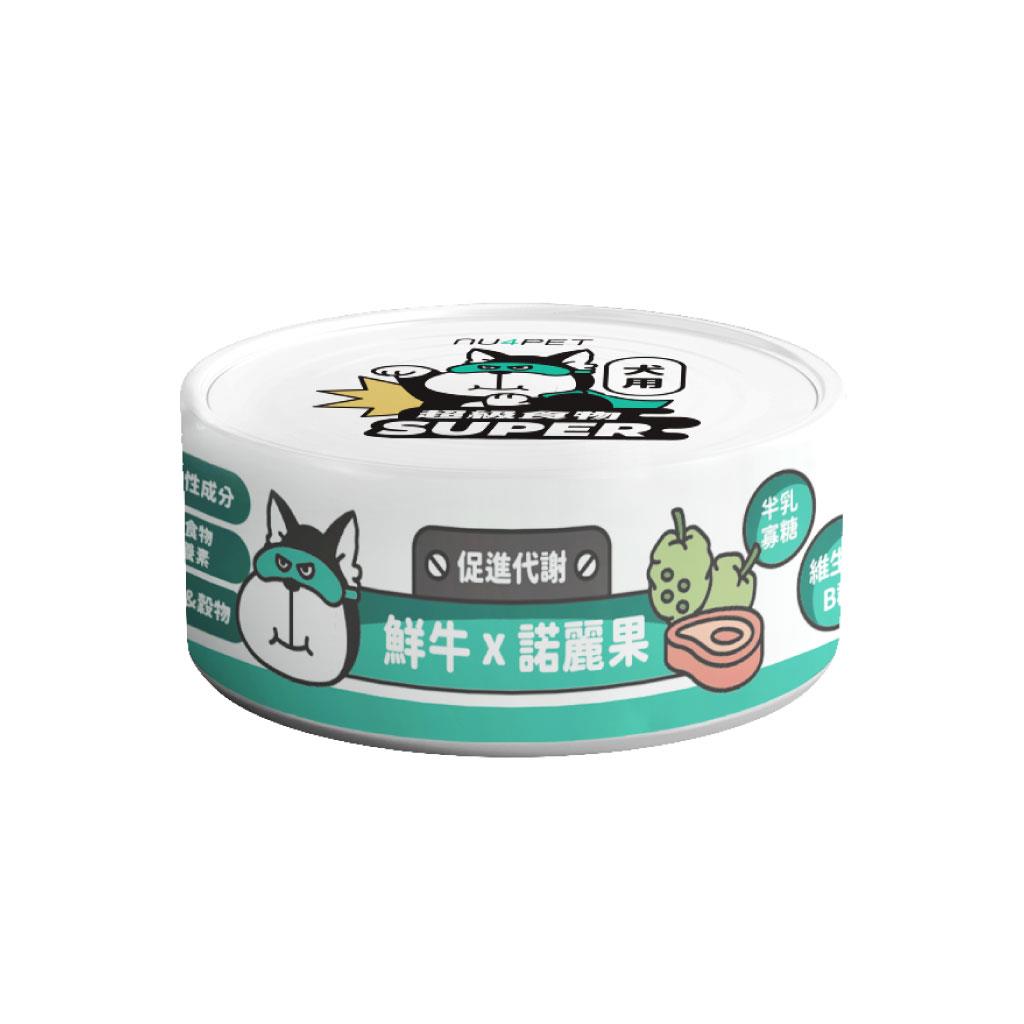 nu4PET陪心寵糧 Super小白主食罐 犬用 全口味 80g