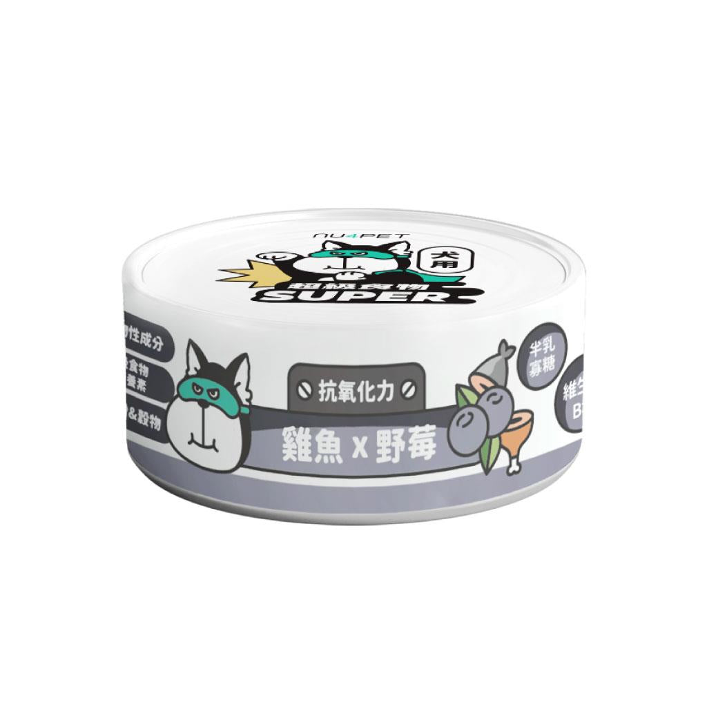 nu4PET陪心寵糧 Super小白主食罐 犬用 全口味 80g