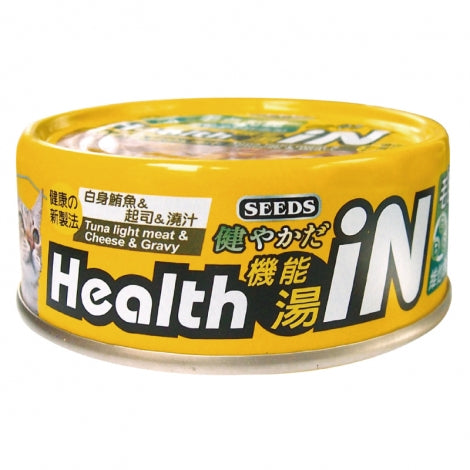 SEEDS 惜時 Health iN 機能湯澆汁貓餐罐 80g