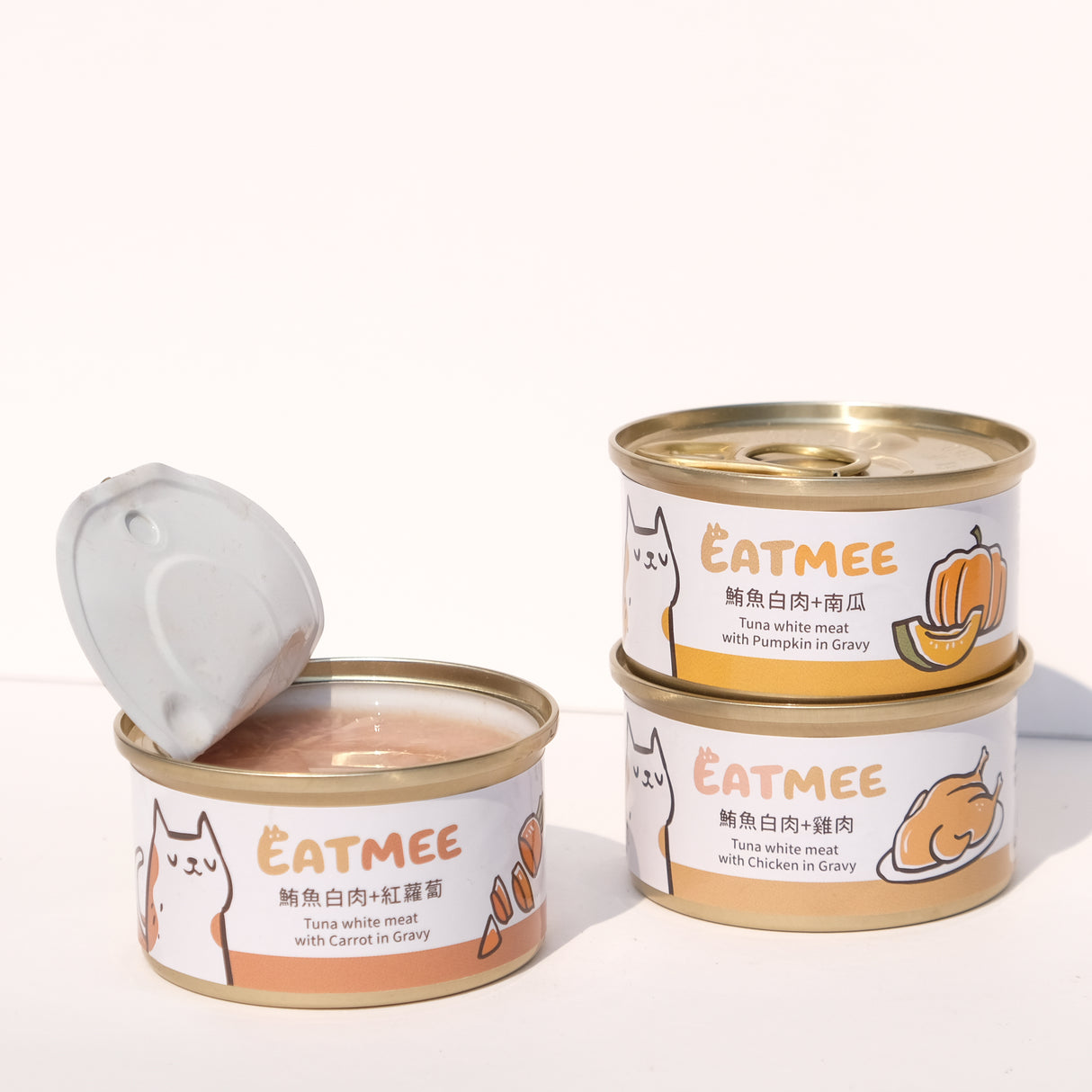 EATMEE易特咪 無穀貓罐 鮮嫩雞肉 鮪魚白肉系列 80g