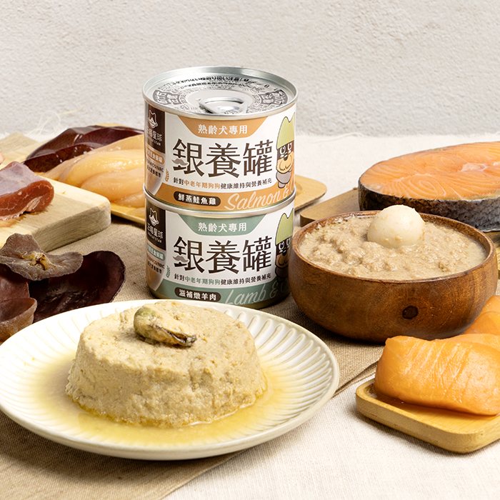 DogCatStar汪喵星球 熟齡犬低鈉無膠主食罐 銀養罐 80g / 165g