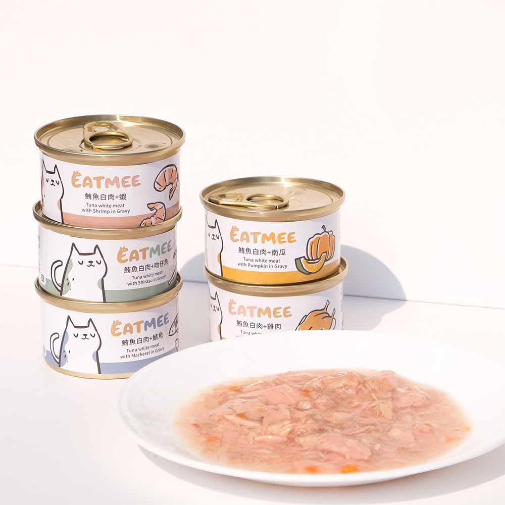 EATMEE易特咪 無穀貓罐 鮮嫩雞肉 鮪魚白肉系列 80g