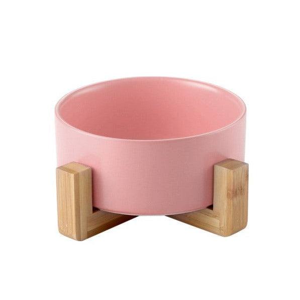 木架陶瓷寵物碗 13cm / 15.5cm 6色
