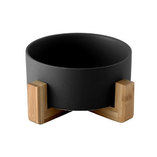 木架陶瓷寵物碗 13cm / 15.5cm 6色