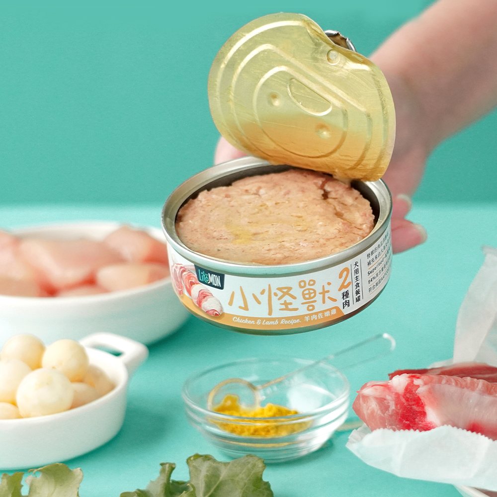 LitoMon怪獸部落 小怪獸 犬用無膠主食餐罐 82g / 165g