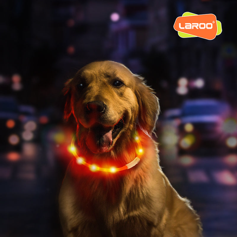 LaRoo萊諾 F31 發光LED項圈 45cm 發光項圈 貓項圈 USB充電
