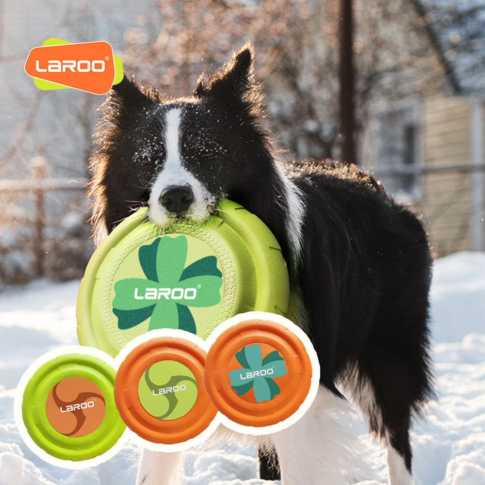 LaRoo萊諾 噴繪飛盤 耐咬 寵物健身 互動玩具 潔牙玩具 貓狗玩具