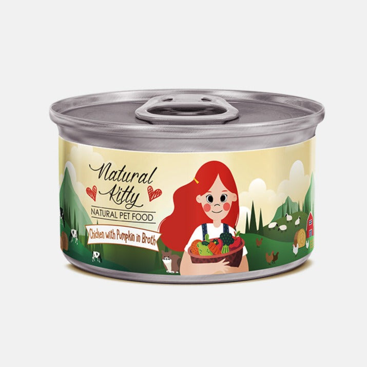 NaturalKitty自然小貓 無膠肉湯罐系列 12種口味 80g