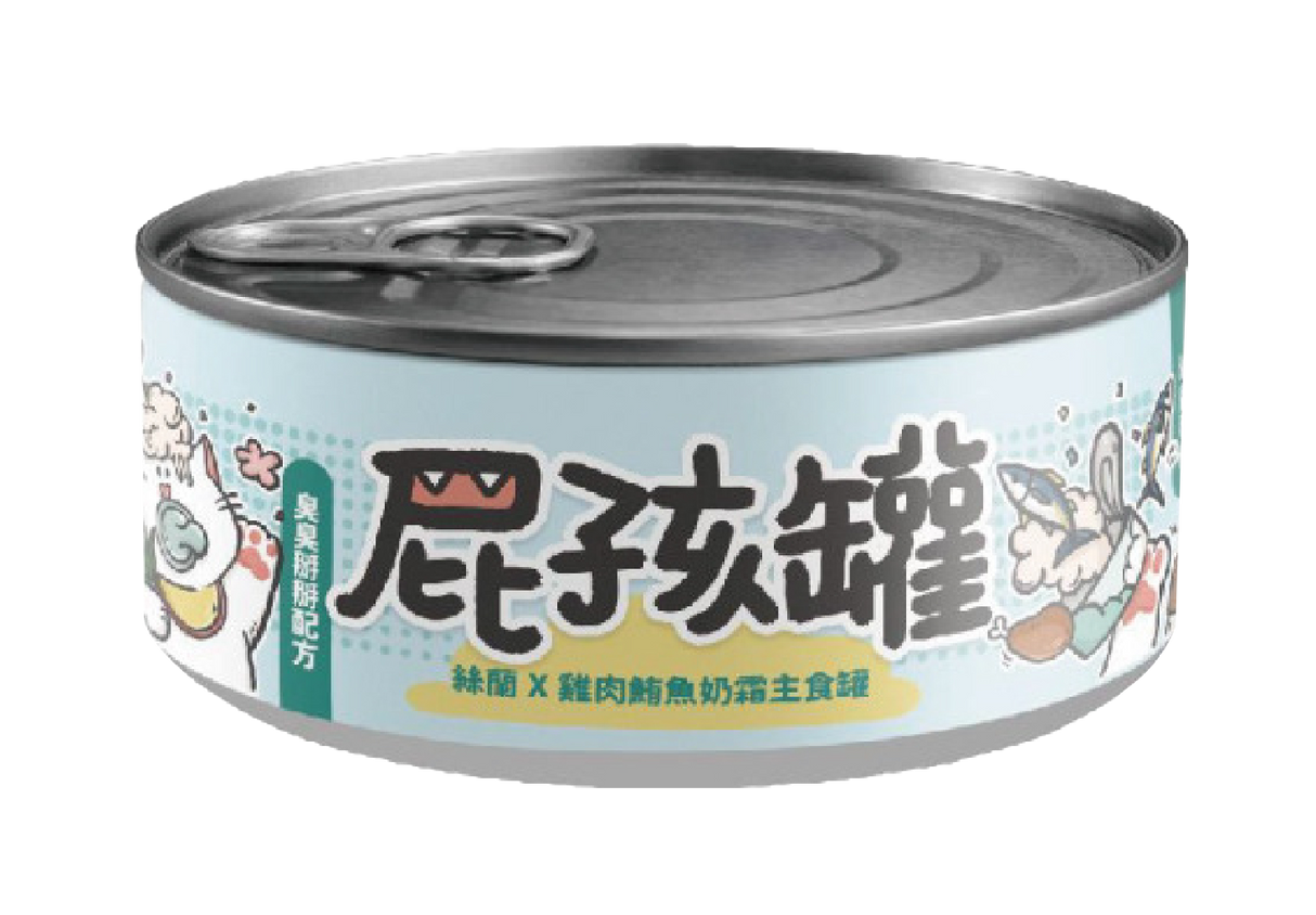 nu4PET陪心寵糧 屁孩罐 幼貓專用 貓主食罐 貓罐 80g 台灣製造