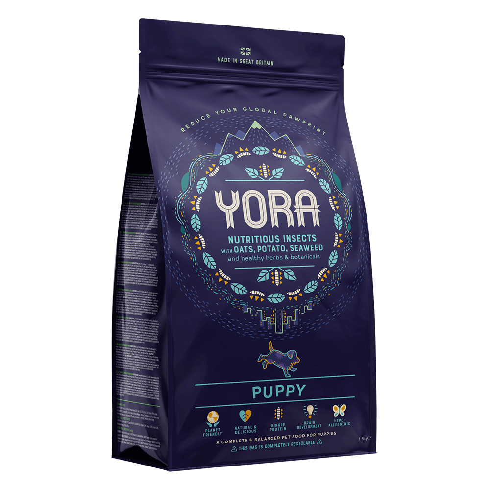 YORA 昆蟲蛋白質 低碳永續犬糧 全犬種 小型犬 減重老犬配方 1.5kg