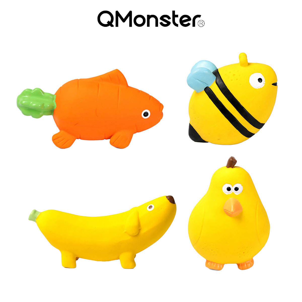 Q-MONSTER 水果動物家族 發聲玩具