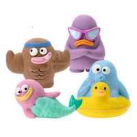 Q-MONSTER 泥塑家族系列 寵物啃咬發聲玩具 狗狗玩具 4款