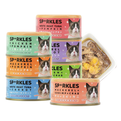 Sparkles SP 無膠無穀貓咪主食罐 貓罐頭 70g 7種口味