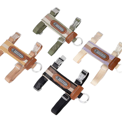 HiDREAM 貓咪條紋胸背牽繩套組 寵物牽繩 胸背帶