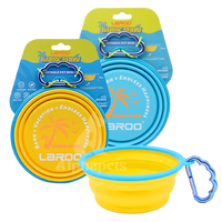 LaRoo 萊諾 假日系列 寵物外出摺疊碗 大口徑 大容量 2色