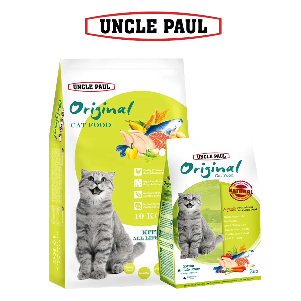 UNCLE PAUL保羅叔叔 低敏低麩質 幼貓 / 母貓 全齡用 貓乾糧 2kg / 10kg