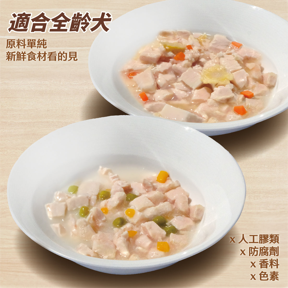 試吃組 咕咕雞 滋補系列  無穀犬罐 80g 10入