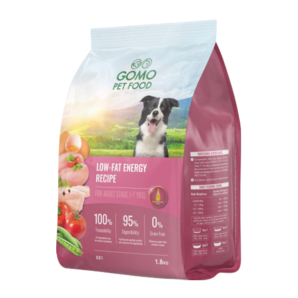 GOMO大成 熟齡犬無穀低脂活力配方犬糧 老狗專用 1.8kg