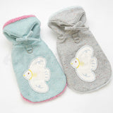 PETTRIP 和平鴿刺繡連帽棉馬甲