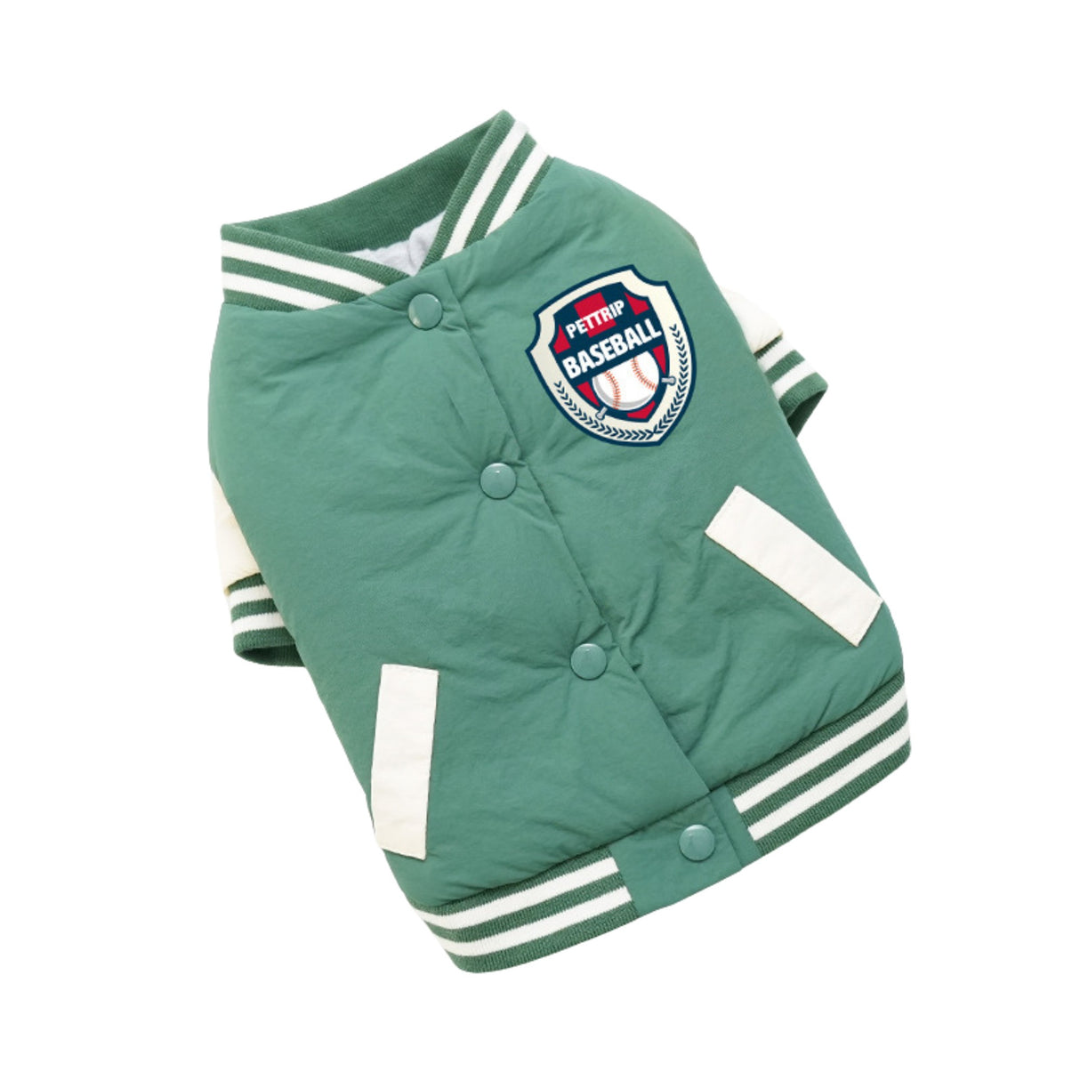 PETTRIP 後開襟棒球棉衣