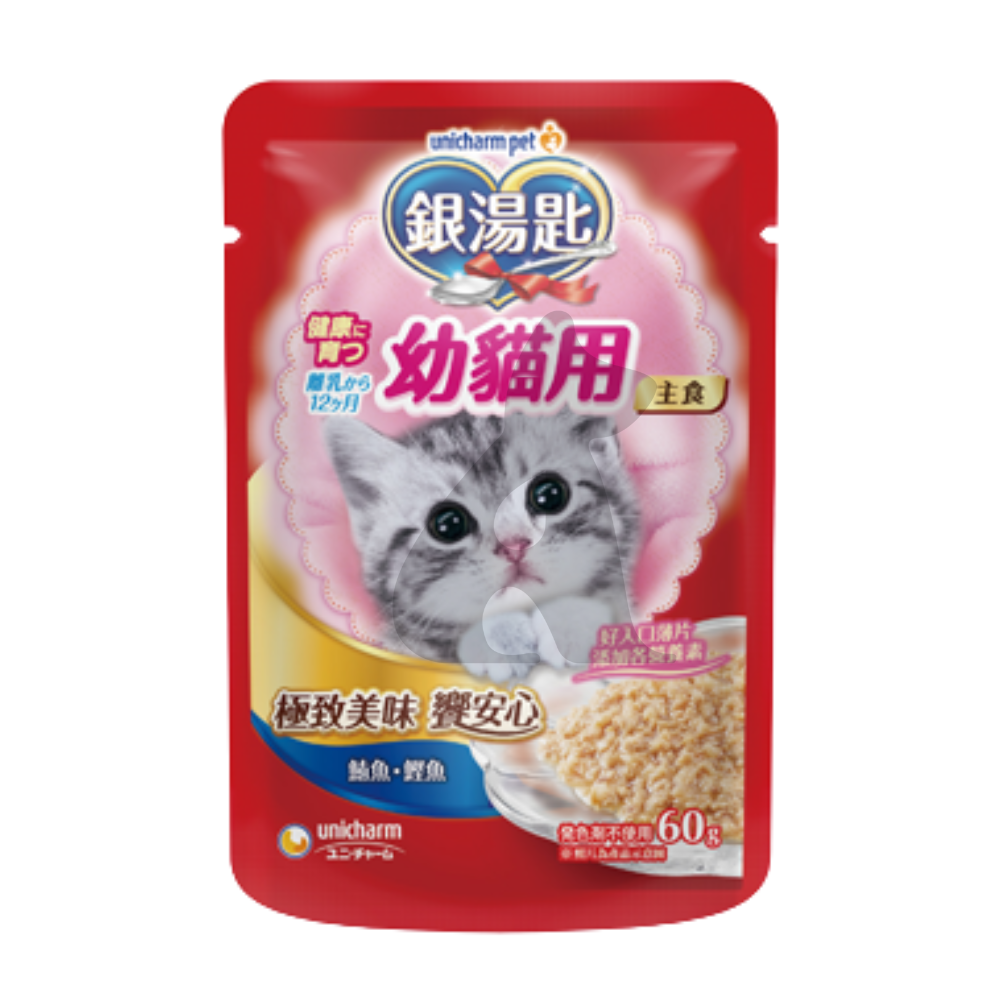 【嬌聯 銀湯匙貓餐包 60g｜8口味任選】鮪魚/鮪+鰹/鮪+鰹+柴魚片/鮪+鰹+吻仔魚/鮪+鰹+雞胸 | 艾爾發寵物