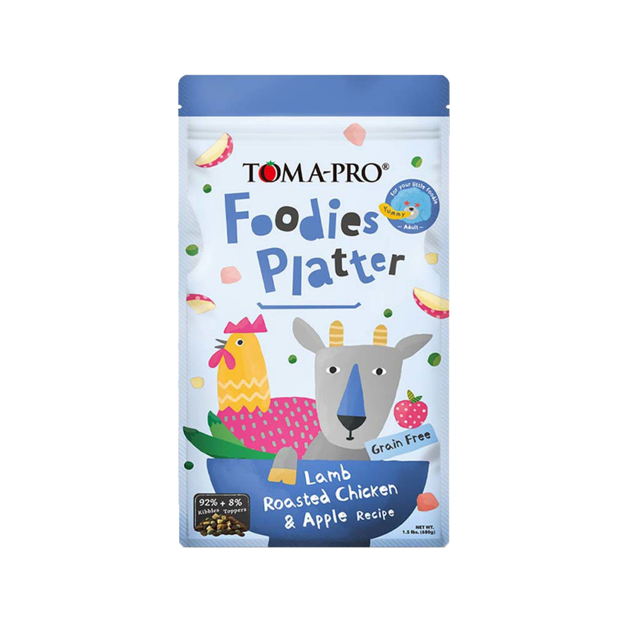 優格 吃貨拼盤(犬) 鄉村羊肉佐蘋果 / 經典烤嫩雞佐蘋果 / 老饕海陸佐蘋果 1.5LB 4LB