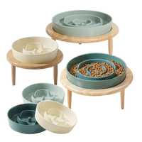木架陶瓷寵物防噎慢食碗 單碗 慢食碗 寵物碗