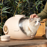 AIWO 艾窩 潛水艇寵物提籃 貓咪提籃 外出提籠 咖啡色