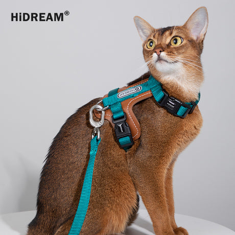HIDREAM 啵啵系列 貓咪胸背牽繩組 5色