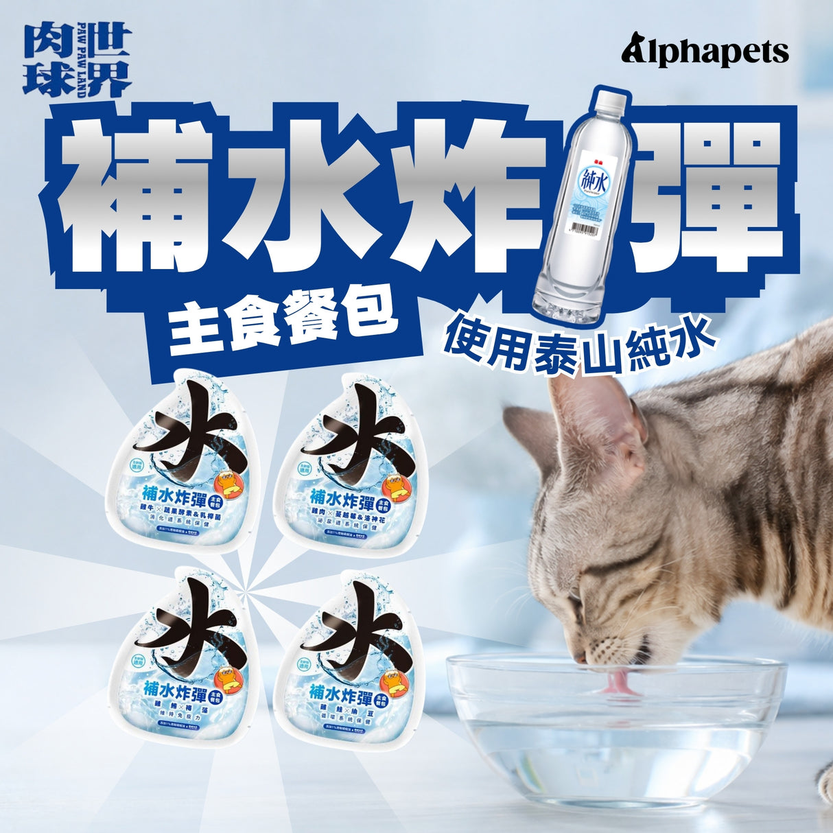 肉球世界 補水炸彈主食餐包 貓主食餐包 45g |  AAFCO標準 全齡貓