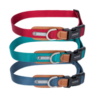 HiDREAM 拼接皮革項圈 寵物項圈 3色