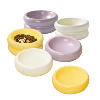 HiDREAM 甜甜圈陶瓷寵物碗 單 / 雙層 3色