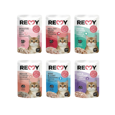 REMY純白肉貓機能餐包 70g 腸胃/皮膚/免疫力/關節/體態/心血管 無鹽無油 高蛋白質