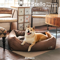 Stella 經典帆布寵物睡床 深棕色 S / M / L