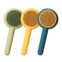 AIWO艾窩 漢堡包寵物針梳 一鍵除毛 寵物梳 貓毛梳