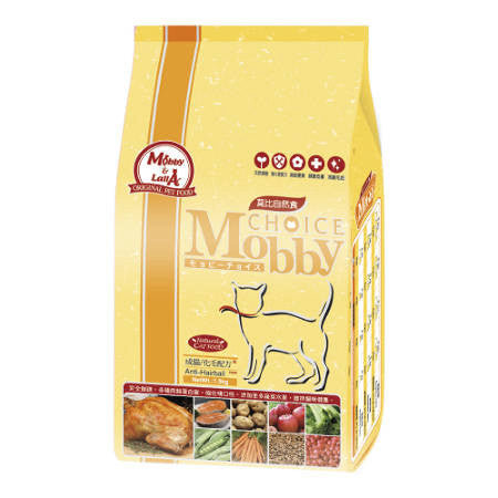 MobbyChoice莫比自然食 無穀成貓 / 成貓抗毛球 / 低卡化毛 / 幼母貓 1.5kg