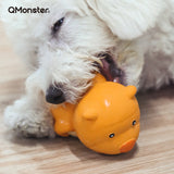 Q-MONSTER 圓滾滾家族發聲玩具 橡膠啃咬玩具