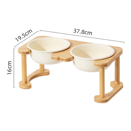 羅馬柱架陶瓷飛碟寵物碗 平架寵物碗 護頸碗架 加大碗架 單碗 雙碗