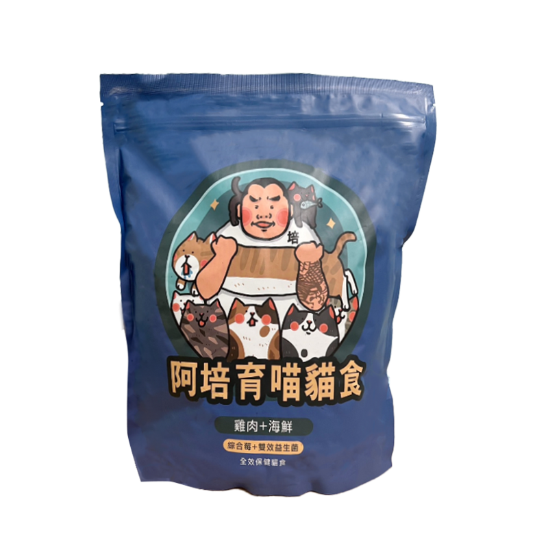 阿培育犬育喵 雞肉＋海鮮 貓飼料 2kg 包裝照片