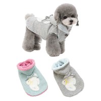 PETTRIP 和平鴿刺繡連帽棉馬甲