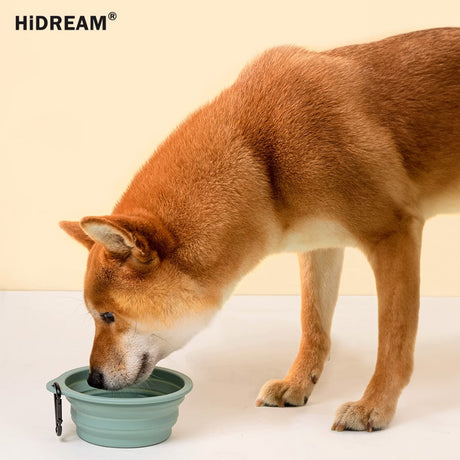 HiDREAM 矽膠折疊旅行碗 寵物摺疊碗 7色