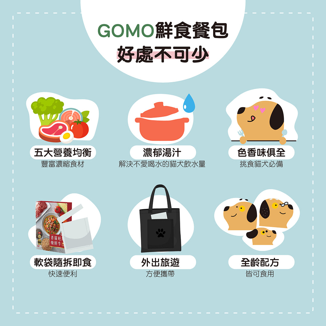 GOMO大成 鮮食餐包 犬貓適用 160g